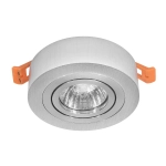 PÓŁTUBA OPRAWA HALOGENOWA srebrna GU10 1007DL DOMENO LIGHTING - zdjęcie dodatkowe 1
