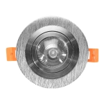 PÓŁTUBA OPRAWA HALOGENOWA srebrna GU10 1007DL DOMENO LIGHTING - zdjęcie dodatkowe 2