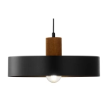 RIF WOOD 1 L czarny 41860 lampa wisząca drewno naturalne jasny brąz Sigma