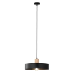 RIF WOOD 1 L czarny 41865 lampa wisząca drewno naturalne jasne Sigma