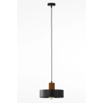 RIF WOOD 1 M czarny 41859 lampa wisząca drewno naturalne jasny brąz Sigma