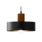 RIF WOOD 1 M czarny 41859 lampa wisząca drewno naturalne jasny brąz Sigma