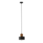 RIF WOOD 1 S czarny 41858 lampa wisząca drewno naturalne jasny brąz Sigma - zdjęcie produktu