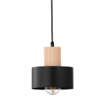 RIF WOOD 1 S czarny 41863 lampa wisząca drewno naturalne jasne Sigma
