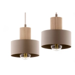 RIF WOOD 2 ciepły beż 41871 lampa wisząca drewno naturalne jasne Sigma