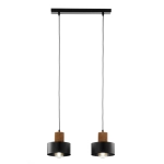 RIF WOOD 2 czarny 41861 lampa wisząca drewno naturalne jasny brąz Sigma