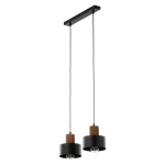 RIF WOOD 2 czarny 41861 lampa wisząca drewno naturalne jasny brąz Sigma