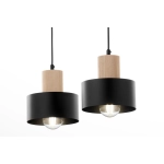 RIF WOOD 2 czarny 41866 lampa wisząca drewno naturalne jasne Sigma