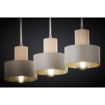 RIF WOOD 3 ciepły beż 41872 lampa wisząca drewno naturalne jasne Sigma
