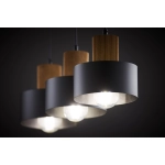 RIF WOOD 3 czarny 41862 lampa wisząca drewno naturalne jasny brąz Sigma