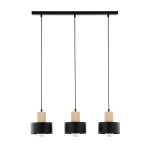 RIF WOOD 3 czarny 41867 lampa wisząca drewno naturalne jasne Sigma - zdjęcie produktu