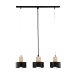 RIF WOOD 3 czarny 41867 lampa wisząca drewno naturalne jasne Sigma
