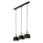 RIF WOOD 3 czarny 41867 lampa wisząca drewno naturalne jasne Sigma