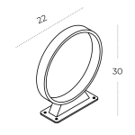 Lampa stojąca SVERRE AZ5711 LED 5W 3000K IP54 czarna AZZARDO