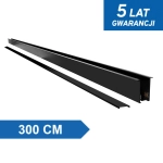 Szyna magnetyczna podtynkowa LL-20F czarna 300cm 1212DL DOMENO LIGHTING - zdjęcie produktu