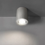 DUŻA OPRAWA NATYNKOWA HALOGENOWA TUBA LED RUCHOMA srebrna szczotkowana 498DL DOMENO LIGHTING - zdjęcie dodatkowe 2