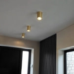 DUŻA OPRAWA NATYNKOWA HALOGENOWA TUBA LED RUCHOMA złota 497DL DOMENO LIGHTING - zdjęcie dodatkowe 1