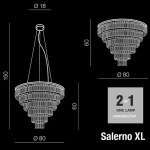 Lampa wisząca Plafon SALERNO XL AZ2927 AZZARDO