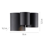Lampa sufitowa Pure Point Czarna 6750-18 Paul Neuhaus