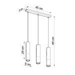 kinkiecik.pl Lampa wisząca LOOPEZ 3L SL.0942 SOLLUX LIGHTING