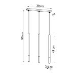 kinkiecik.pl Lampa wisząca MOZAICA 3L SL.0886 SOLLUX LIGHTING