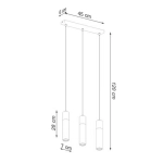 kinkiecik.pl Lampa wisząca ZANE 3 SL.0967 SOLLUX LIGHTING