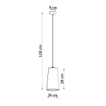 kinkiecik.pl Lampa wisząca GULCAN SL.0849 SOLLUX LIGHTING