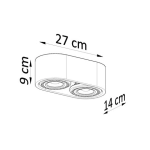 kinkiecik.pl Plafon BASIC 2 SL.0882 SOLLUX LIGHTING