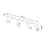 kinkiecik.pl Plafon BERG 4 SL.1042 SOLLUX LIGHTING