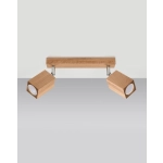 kinkiecik.pl Plafon KEKE 2 dąb SL.1036 SOLLUX LIGHTING