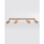 kinkiecik.pl Plafon KEKE 4 dąb SL.1038 SOLLUX LIGHTING