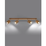 kinkiecik.pl Plafon KEKE 4 dąb SL.1038 SOLLUX LIGHTING