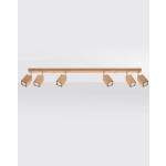 kinkiecik.pl Plafon KEKE 6 dąb SL.1039 SOLLUX LIGHTING