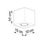kinkiecik.pl Plafon QUAD beton SL.0489 SOLLUX LIGHTING