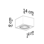 kinkiecik.pl Plafon QUATRO 1 SL.0883 SOLLUX LIGHTING