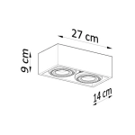 kinkiecik.pl Plafon QUATRO 2 SL.0884 SOLLUX LIGHTING