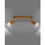 kinkiecik.pl Plafon ZEKE 2 dąb SL.1029 SOLLUX LIGHTING