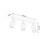 kinkiecik.pl Plafon ZEKE 3 dąb SL.1030 SOLLUX LIGHTING