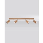 kinkiecik.pl Plafon ZEKE 4 dąb SL.1031 SOLLUX LIGHTING