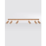 kinkiecik.pl Plafon ZEKE 6 dąb SL.1032 SOLLUX LIGHTING