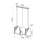 kinkiecik.pl Lampa wisząca BLUM 3 SL.0771 SOLLUX LIGHTING