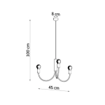 kinkiecik.pl Lampa wisząca PICCOLO 3 SL.0856 SOLLUX LIGHTING