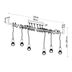 kinkiecik.pl Lampa wisząca SALAMANCA 6 SL.0896 SOLLUX LIGHTING