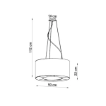kinkiecik.pl Lampa wisząca SATURNO 50 SL.0747 SOLLUX LIGHTING