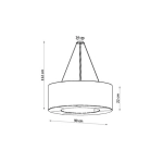 kinkiecik.pl Lampa wisząca SATURNO 90 SL.0796 SOLLUX LIGHTING