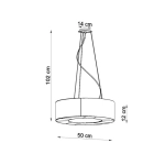 kinkiecik.pl Lampa wisząca SATURNO SLIM 50 SL.0749 SOLLUX LIGHTING