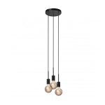 kinkiecik.pl Lampa wisząca czarna potrójna PACO 2112063003 Nordlux