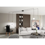 Lampa wisząca FUJI 4 GOLD 1350/4 EMIBIG Lighting