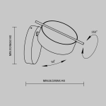 Lampa ścienna (kinkiet) Nuance MOD180WL-L4B3K Maytoni - zdjęcie dodatkowe 2