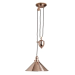 kinkiecik.pl Lampa wisząca z regulacją długości Provence – 1 źródło światła – Polerowana miedź PV-P-CPR Elstead Lighting